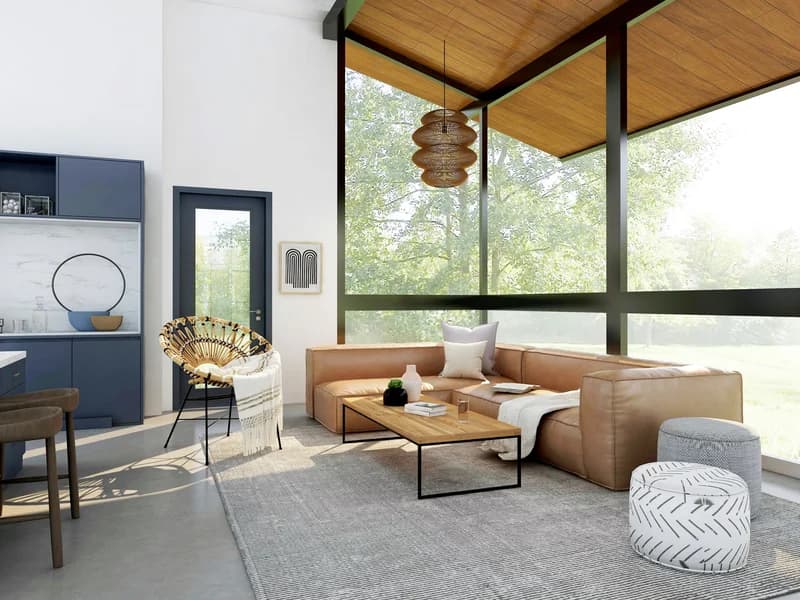 Modern vacation home interior